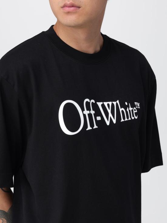 25FW 오프화이트 반팔 티셔츠 OMAA120F25JER00F 1001 Black - OFF WHITE