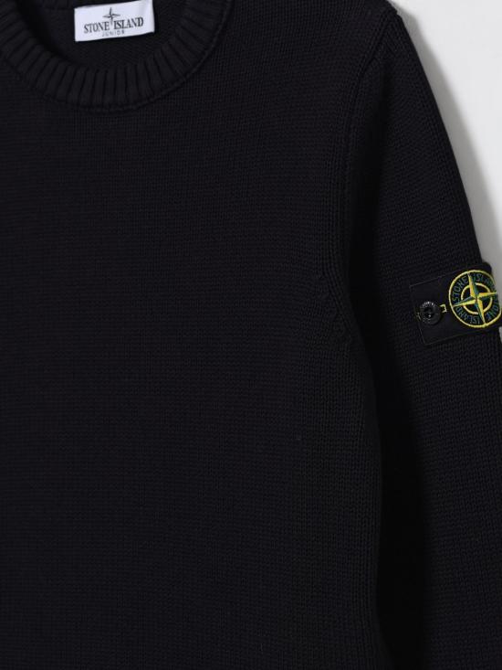 25FW [키즈] 스톤 아일랜드 풀오버 5100019S01A2 V0029 Black 1 - STONE ISLAND