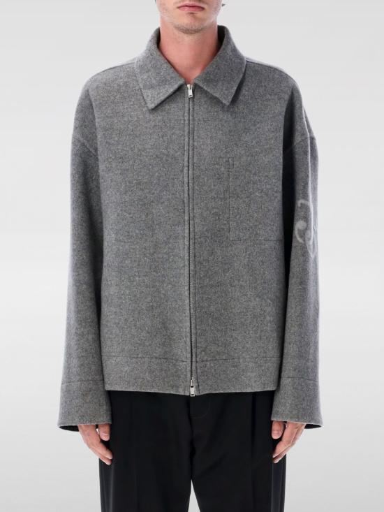 25FW 질샌더 코트 J47BN0170J40020 034 Grey