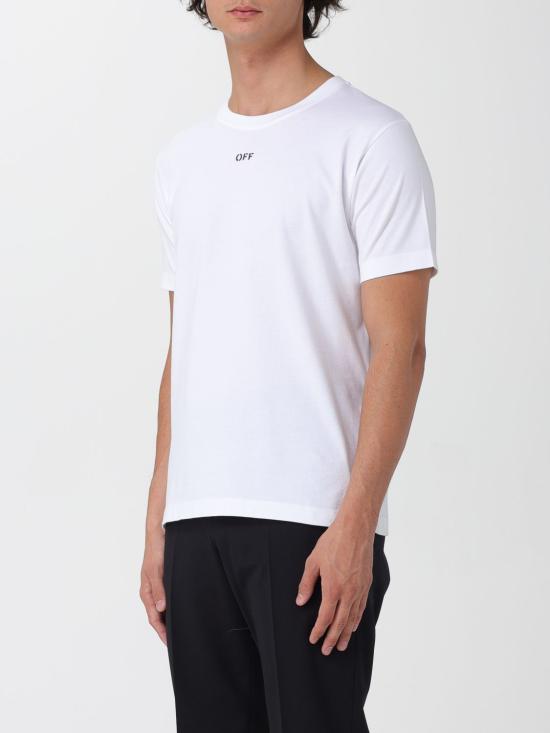 25FW 오프화이트 반팔 티셔츠 OMAA027F25JER005 0110 White - OFF WHITE