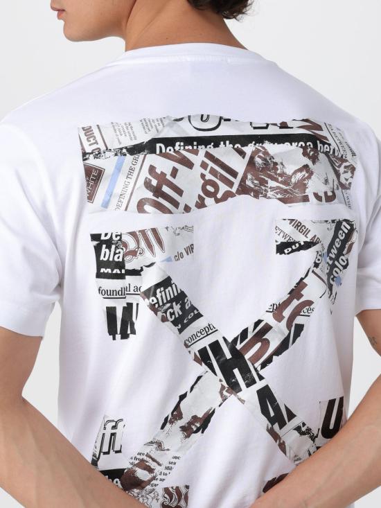 25FW 오프화이트 반팔 티셔츠 OMAA027F25JER005 0110 White - OFF WHITE