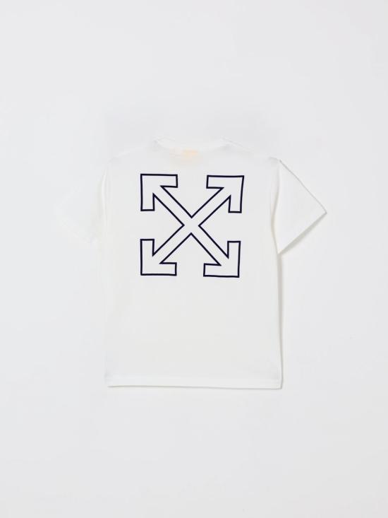25FW [키즈] 오프화이트 티셔츠 OBAA002F25JER00D 0145 White - OFF WHITE