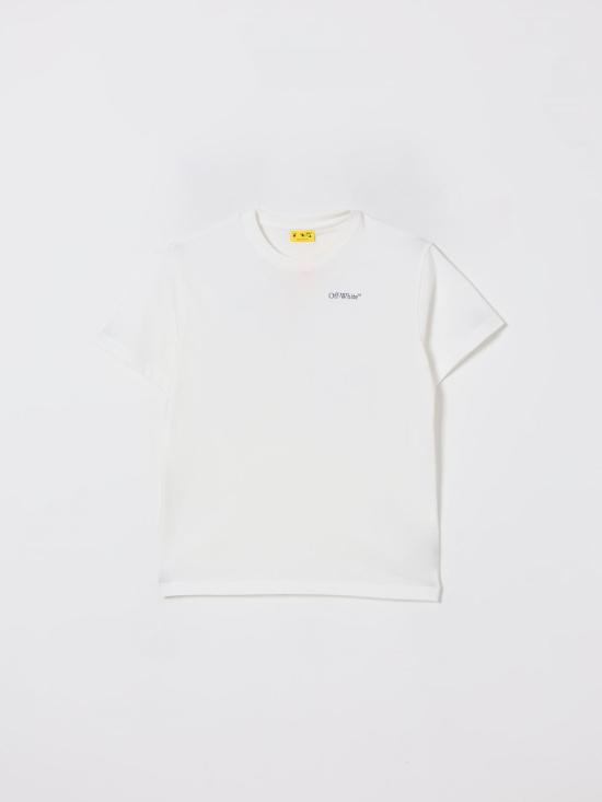 25FW [키즈] 오프화이트 티셔츠 OBAA002F25JER00D 0145 White