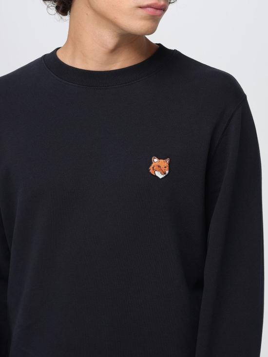 26SS 메종키츠네 폭스 헤드 레귤러 폴로 티셔츠 PM00303KM0340 P199 Black - MAISON KITSUNE