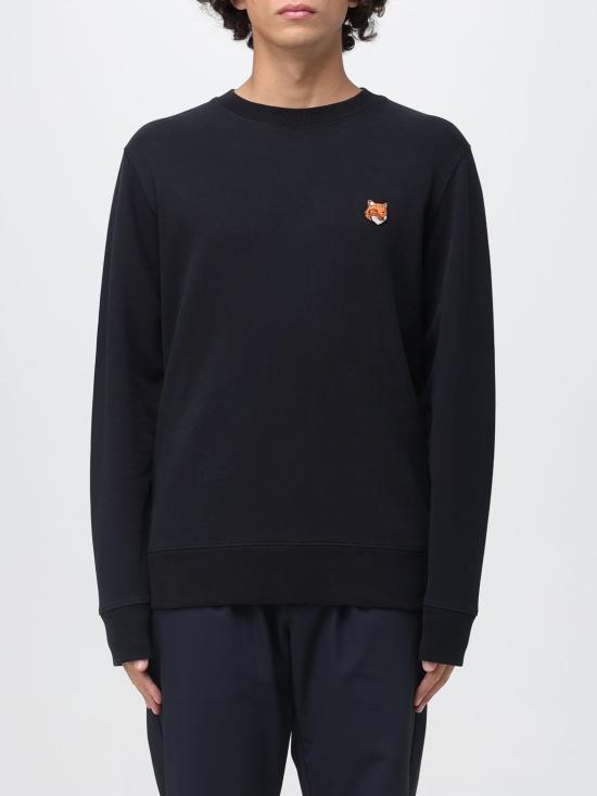 26SS 메종키츠네 폭스 헤드 레귤러 폴로 티셔츠 PM00303KM0340 P199 Black