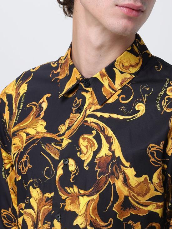 25FW 베르사체 셔츠 79GAL2S0NS698 G89 Black - VERSACE