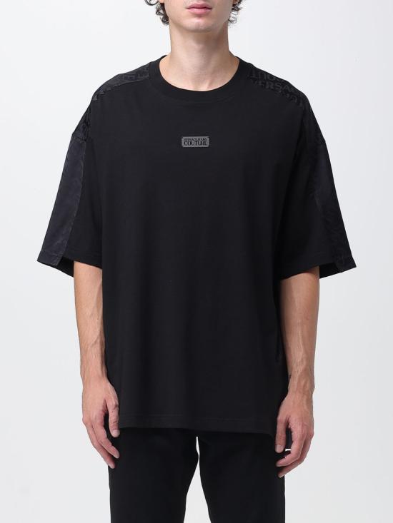 25FW 베르사체 반팔 티셔츠 79GAH610J0001 899 Black