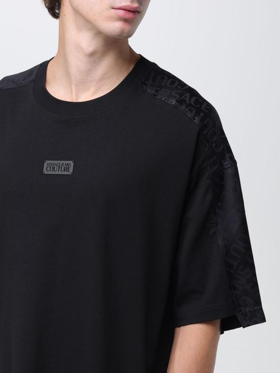 25FW 베르사체 반팔 티셔츠 79GAH610J0001 899 Black - VERSACE