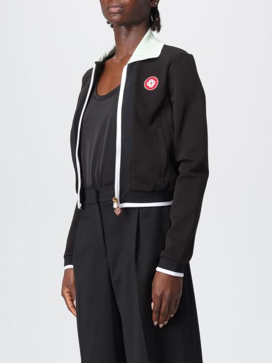 25FW 카사블랑카 스웨터 WPF25JTP378 01 Black - CASABLANCA