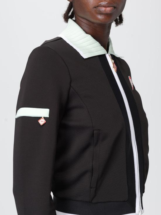 25FW 카사블랑카 스웨터 WPF25JTP378 01 Black - CASABLANCA