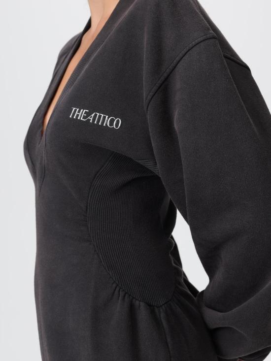 25FW 디 아티코 롱 원피스 251WCW00251JJF003AA 615 Black - THE ATTICO