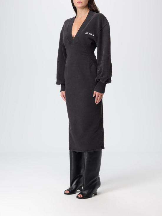 25FW 디 아티코 롱 원피스 251WCW00251JJF003AA 615 Black - THE ATTICO