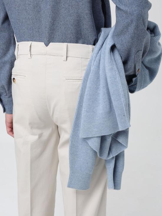 25FW 브루넬로 쿠치넬리 스트레이트 팬츠 M289UI1770 C6024 Grey - BRUNELLO CUCINELLI