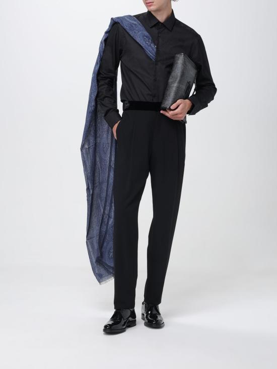 25FW 에트로 긴팔 셔츠 MRIB0001AQ043 N0000 Black - ETRO
