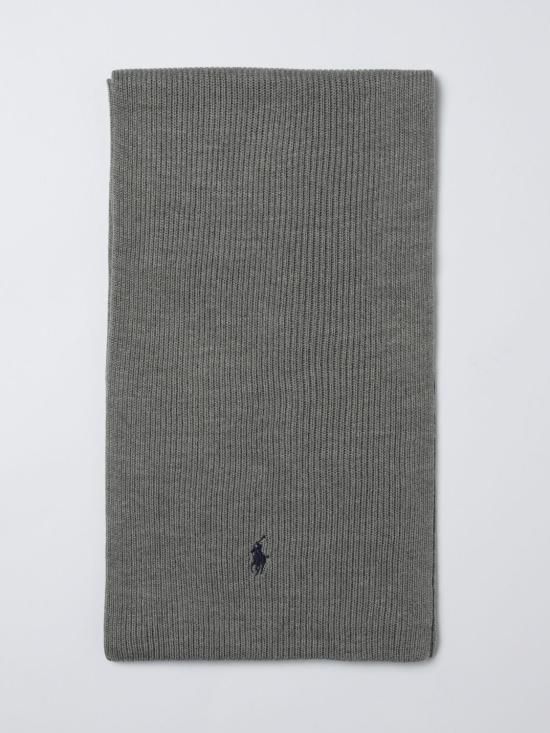 25FW 폴로 랄프로렌 포니 로고 자수 립 니트 스카프 710886136 003 Grey