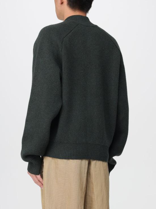 25FW 자크뮈스 팔로네 울 캐시미어 가디건 CDM00567AK00278 580 Kaki - JACQUEMUS