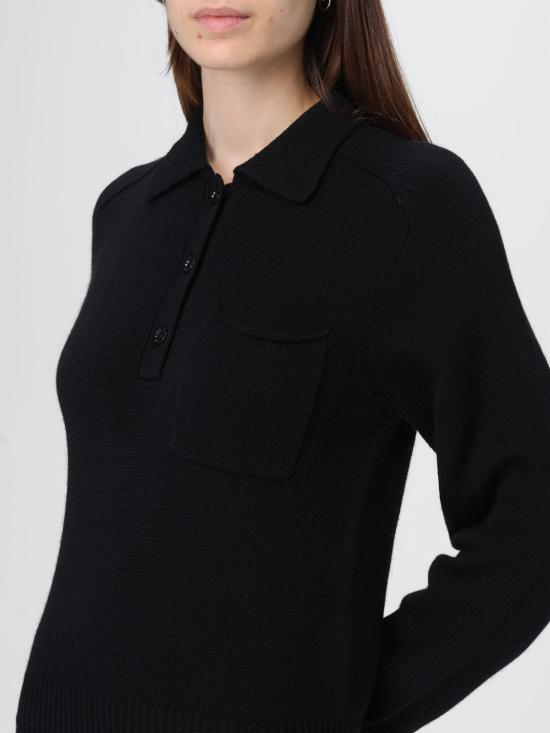 25FW 얼루드 폴로 티셔츠 17073 90 Black - ALLUDE