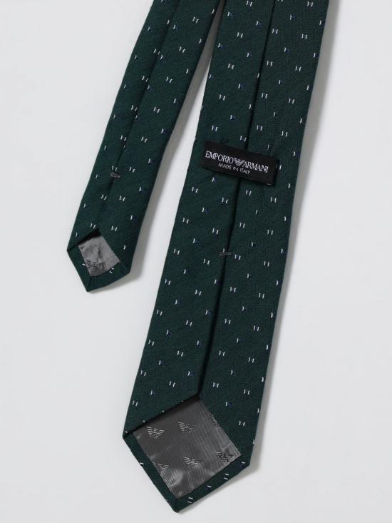 25FW 엠포리오 아르마니 넥타이 EM001344TE16538 F7048 Green - EMPORIO ARMANI