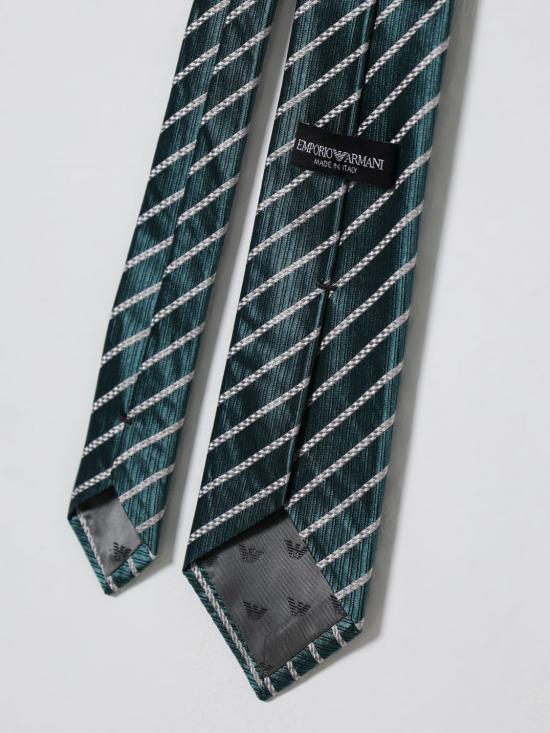 25FW 엠포리오 아르마니 넥타이 EM001344TE16545 F7048 Green - EMPORIO ARMANI