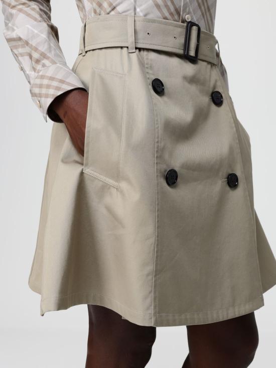 25FW 버버리 개버딘 트렌치 미니 스커트 8116006 Beige - BURBERRY