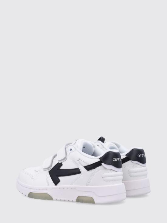 25FW [키즈] 오프화이트 스니커즈 OBIA008C99LEA002 0110 Black - OFF WHITE