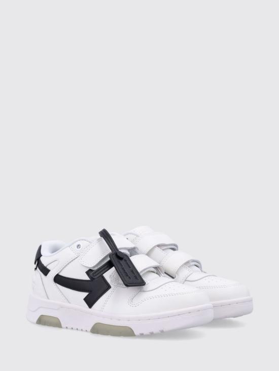 25FW [키즈] 오프화이트 스니커즈 OBIA008C99LEA002 0110 Black - OFF WHITE