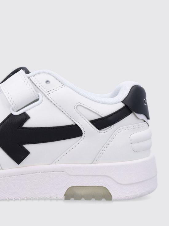 25FW [키즈] 오프화이트 스니커즈 OBIA008C99LEA002 0110 Black - OFF WHITE