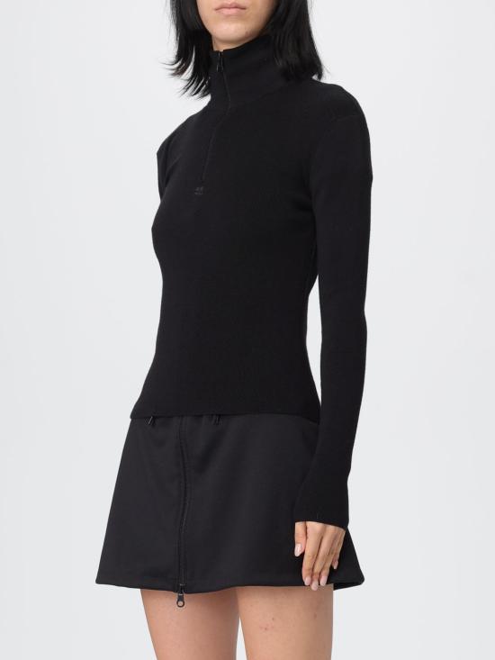 25FW 쿠레쥬 스웨터 325MPU247TFI0071 9999 Black - COURREGES