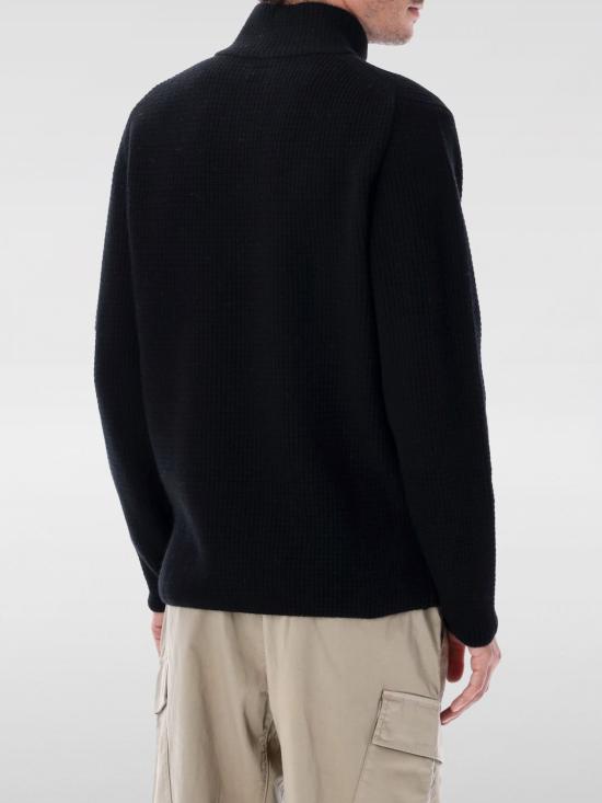 25FW 씨피 컴퍼니 스웨터 19CMKN130A110149A 999 Black - C.P. COMPANY