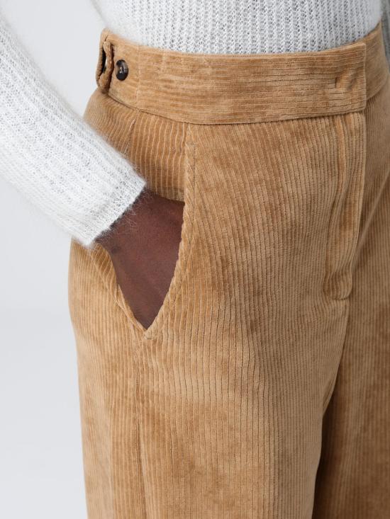 25FW 막스마라 스트레이트 팬츠 2526786018600 001 Beige - MAX MARA