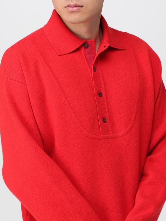 25FW 자크뮈스 폴로 티셔츠 SWM00609AK00276 470 Red - JACQUEMUS