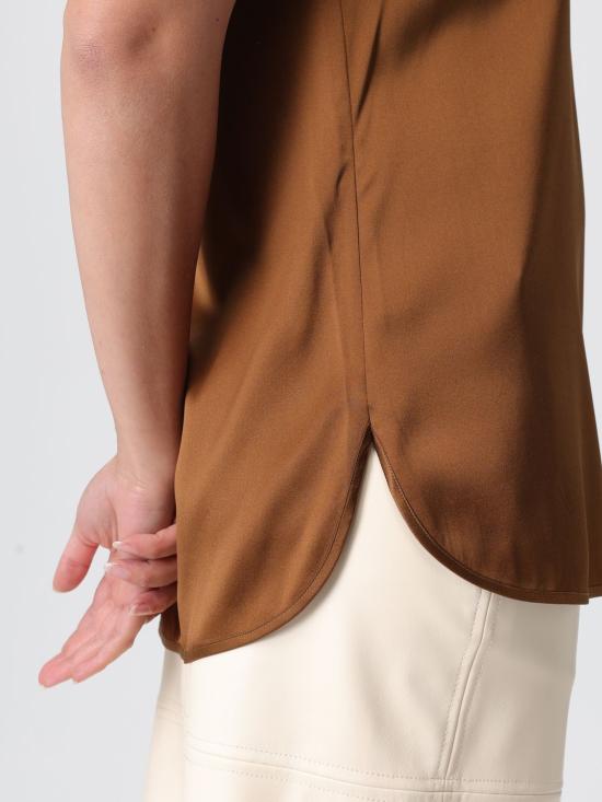 25FW 막스마라 반팔 티셔츠 2526116017600 014 Brown - MAX MARA