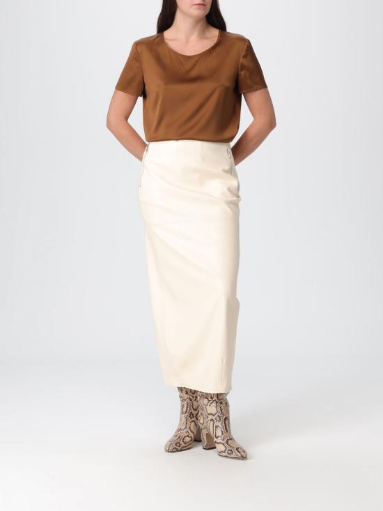 25FW 막스마라 반팔 티셔츠 2526116017600 014 Brown - MAX MARA