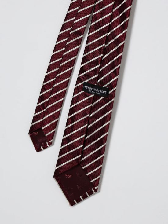 25FW 엠포리오 아르마니 넥타이 EM001344TE16545 F5072 Burgundy - EMPORIO ARMANI