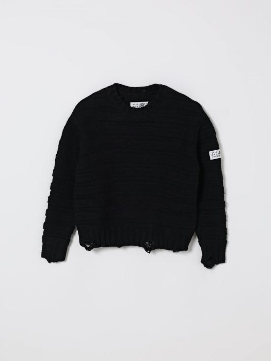 25FW [키즈] MM6 메종마르지엘라 풀오버 M60880MM06P M6900 Black
