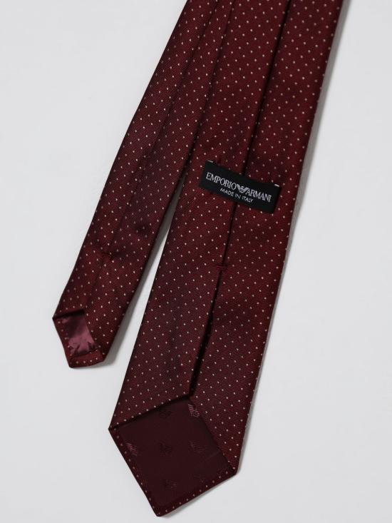 25FW 엠포리오 아르마니 넥타이 EM001344TE16526 F5072 Burgundy - EMPORIO ARMANI