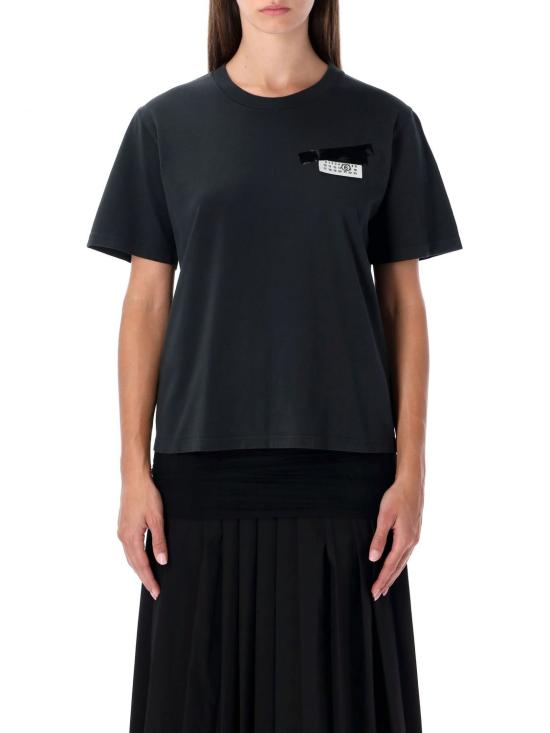 25FW MM6 메종마르지엘라 반팔 티셔츠 S62MI0036M35436 899 Black