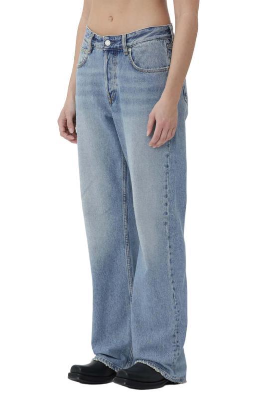  원 헌드레드 데님 팬츠 배기 워시 18 청바지 워시 18