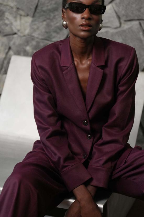  파렌테지 수트 세트 Parentezi Seraphine 블레이저 플럼 - PARENTEZI