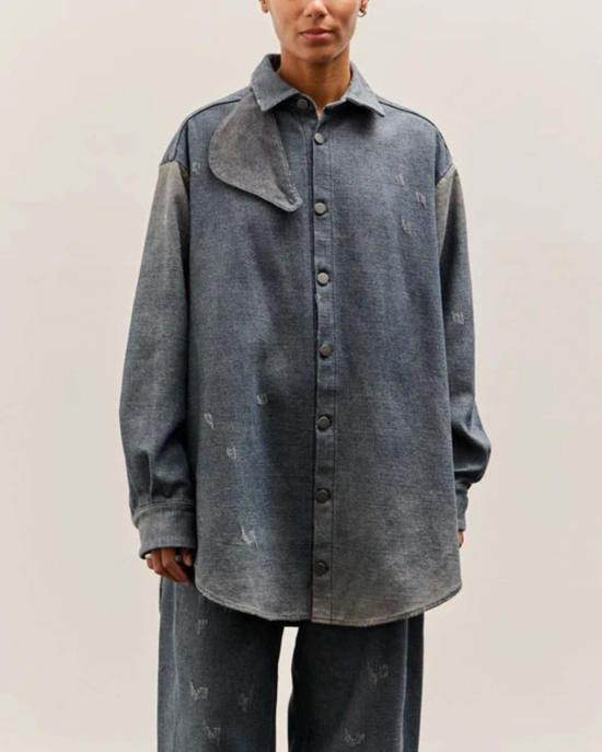  로렌 마누지안 롱 원피스 로렌 마누기안 워른 게이터 셔츠 - LAUREN MANOOGIAN