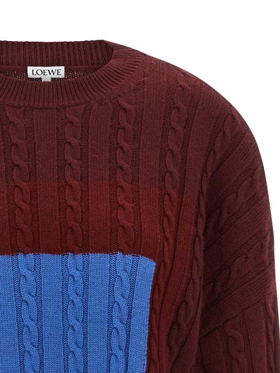 25FW 로에베 가디건 S540Y14KGR6654 Bordeaux - LOEWE