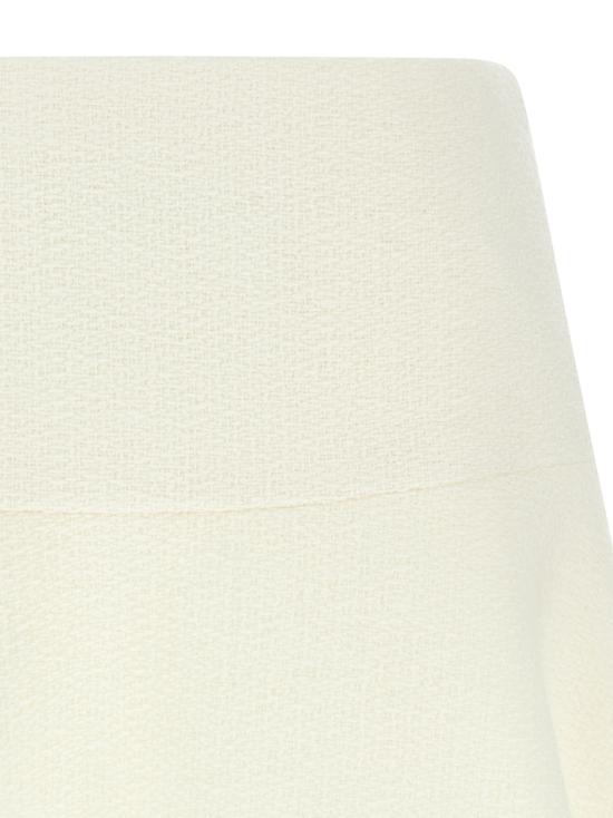 25FW 구찌 히든 사이드 울 스커트 826594ZARWV9003 White - GUCCI