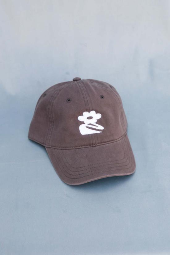  파이프앤로우 볼캡 플라워 햇 그레이/화이트 - PIPE & ROW