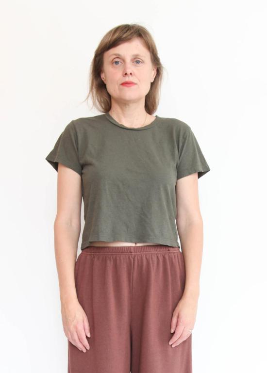  영메이븐 민소매 티셔츠 정마벤 크롭 오하이 티셔츠