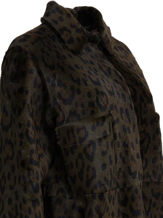 26FW 펄링바이지아니 자켓 PERLAAGNELLO LEOPARDOMILITARE Brown - FURLING BY GIANI