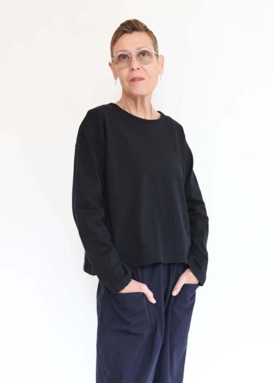  브린 워커 긴팔 티셔츠 긴팔 크롭 크루 셔츠 - BRYN WALKER