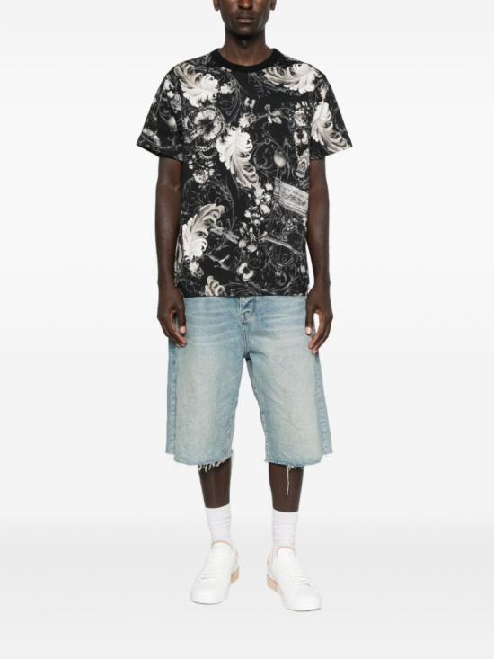 25FW 베르사체 반팔 티셔츠 79GAH6R0 Grey - VERSACE