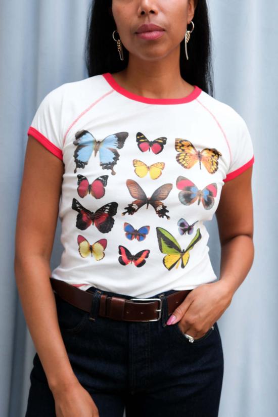  타일러 맥길리버리 반팔 티셔츠 컬렉터 클래식 티셔츠 버터플라이 섀도우 박스