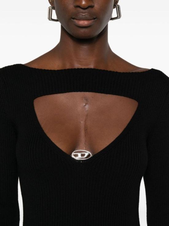 25FW 디젤 롱 원피스 A18905 Black - DIESEL