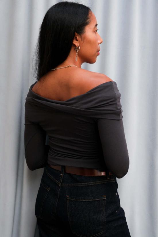  길 긴팔 티셔츠 질 로라 탑 글룸 - GEEL